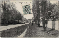 ANGERVILLE. - Route Nationale, Lamotte, 1907, 3 mots, 5 c, ad. 