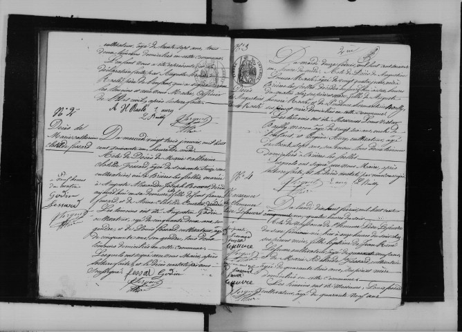BRIERES-LES-SCELLES. Naissances, mariages, décès : registre d'état civil (1861-1875). 