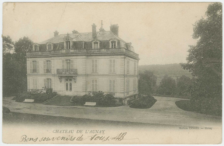 ORSAY. - Château de Launay. Edition Tinois, 1907, 1 timbre à 5 centimes. 