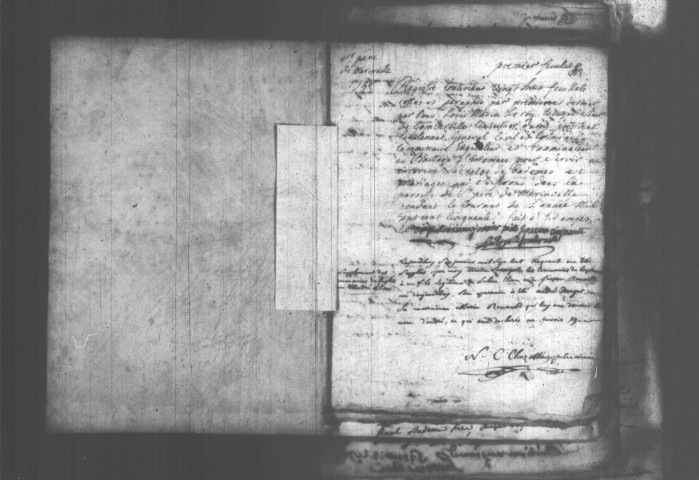 MEREVILLE . Paroisse Saint-Pierre : Baptêmes, mariages, sépultures : registre paroissial (1750-1760). 