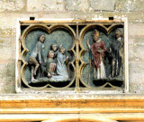 bas-reliefs : saint Sulpice guérissant les estropiés
