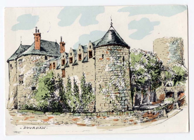 DOURDAN. - Château. Collection Les Amis du Musée de Dourdan, couleur. 