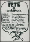 EVRY. - Fête et enfance. Dizaine commerciale : programme des festivités, Champtier du coq (1980). 