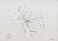BOISSY-LE-CUTTE, plans minutes de conservation : tableau d'assemblage,1951, Ech. 1/5000 ; plans des sections A, B, 1951, Ech. 1/2000, sections C, D, E, F, G, H, 1951, Ech. 1/1250, section ZA, 1986, Ech. 1/2000. Polyester. N et B. Dim. 105 x 80 cm [10 plans]. 
