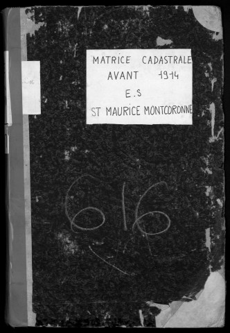 SAINT-MAURICE-MONTCOURONNE. - Etat de sections [cadastre rénové en 1934]. 