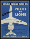 Essonne [Département]. - Devenir pilote de ligne. Concours de recrutement de 60 élèves pilotes de ligne (1970). 