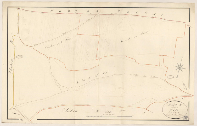 BOIGNEVILLE. - Section N : Saint-Val, 2e feuille.