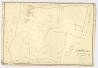 BONDOUFLE. - Section C - Levant (le), ech. 1/2500, coul., aquarelle, papier, 69x99 (1810). 