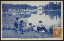 VIGNEUX-SUR-SEINE.- Le lac (18 juillet 1934).