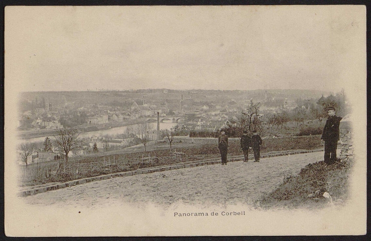 Corbeil-Essonnes.- Panorama de Corbeil [1903]. 