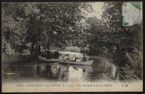 Janville-sur-Juine.- En barque sur la Juine (2 janvier 1924). 