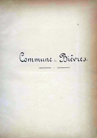 BIEVRES. - Monographie communale [1899] : 5 bandes, 25 vues. 