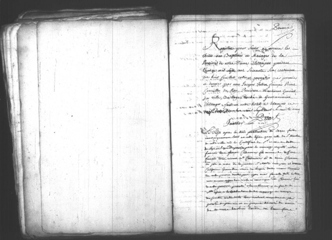 ETAMPES. Paroisse Notre-Dame : Baptêmes, mariages, sépultures : registre paroissial (1766-1780). 