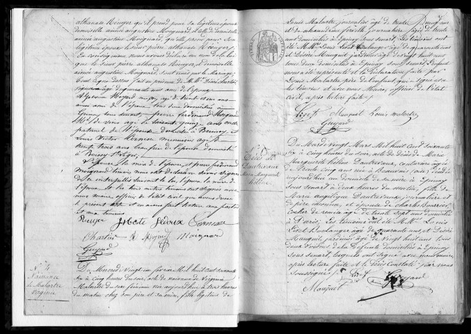EPINAY-SOUS-SENART. Naissances, mariages, décès : registre d'état civil (1866-1882). 
