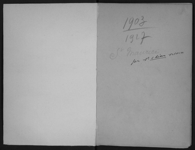 SAINT-MAURICE-MONTCOURONNE. - Naissances, mariages, décès : registre d'état civil.