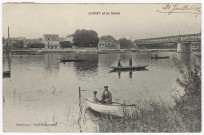 JUVISY-SUR-ORGE. - Juvisy et la Seine. Bauthamy (1907), 15 lignes, 10 c, ad. 
