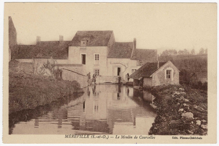 MEREVILLE. - Le moulin de Courcelles [Editeur Plisson-Chédebois]. 