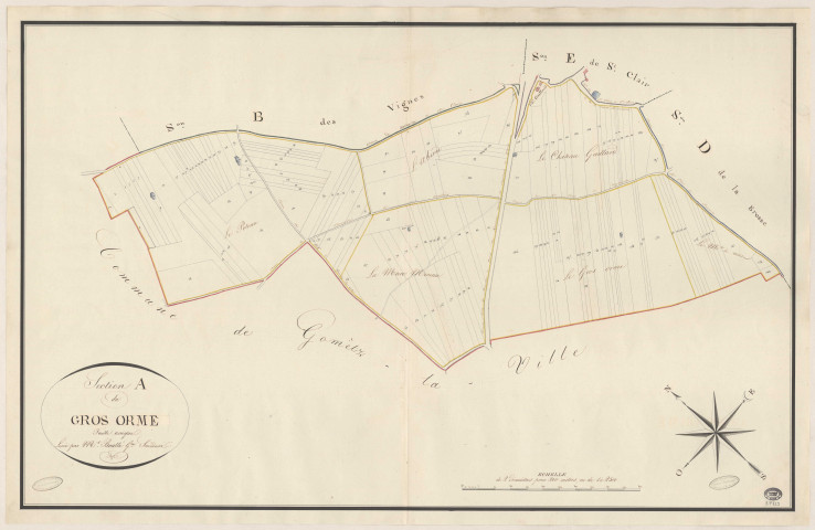 GOMETZ-LE-CHATEL. - Section A : Gros Orme (le). 