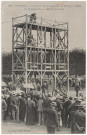 CORBEIL-ESSONNES. - Concours de manoeuvres de pompes (1906). La manoeuvre au champ de foire, Mardelet. 