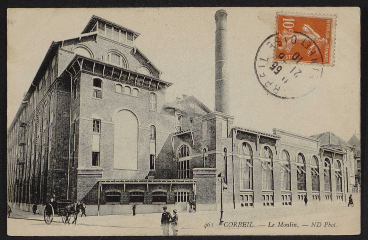 Corbeil-Essonnes.- Le moulin (21 août 1910). 
