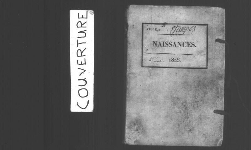 ETAMPES. Naissances : registre d'état civil (1826). 