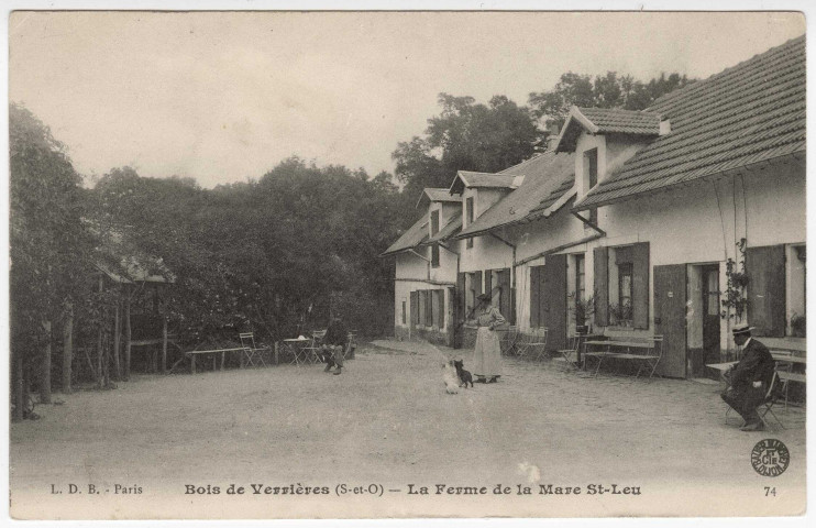 VERRIERES-LE-BUISSON. - La ferme de la Mare Saint-Leu [Editeur LDE, 1915]. 