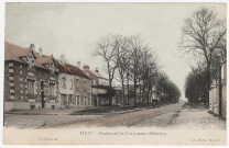 LINAS. - Boulevard de Linas de route d'Orléans. Dubois, 3 lignes, coloriée. 