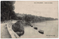 ATHIS-MONS. - Bords de Seine, Leprunier, 1928, 1 mot, 25 c, ad. 