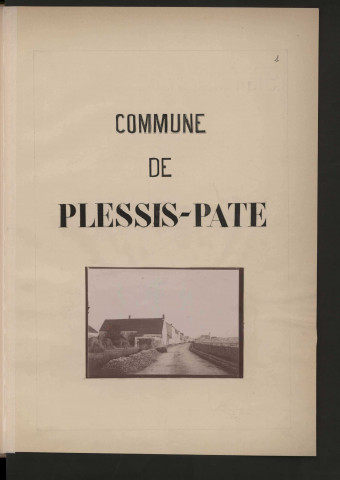 PLESSIS-PATE (LE). - Monographie communale [1899] : 4 bandes, 16 vues. 