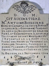 plaque commémorative d'une fondation de messe (dalle de fondation)