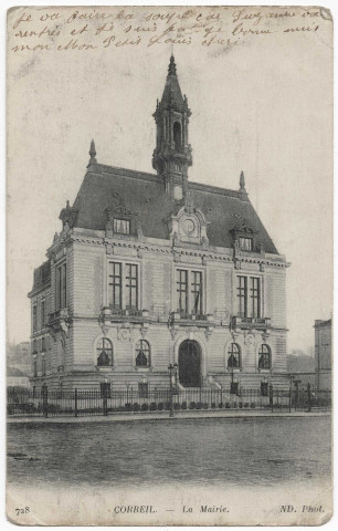 CORBEIL-ESSONNES. - La mairie, ND, 1916, 31 lignes. 
