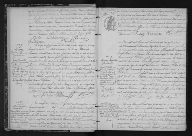 PALAISEAU. Naissances, mariages, décès : registre d'état civil (1881-1884). 