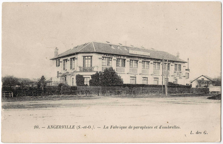 ANGERVILLE. - La fabrique de parapluies et d'ombrelles, L. des G. 