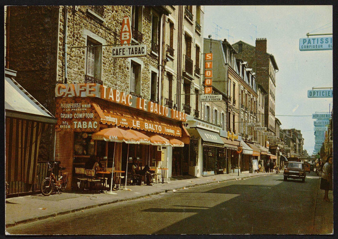 JUVISY-SUR-ORGE.- La Grande Rue (15 avril 1988).