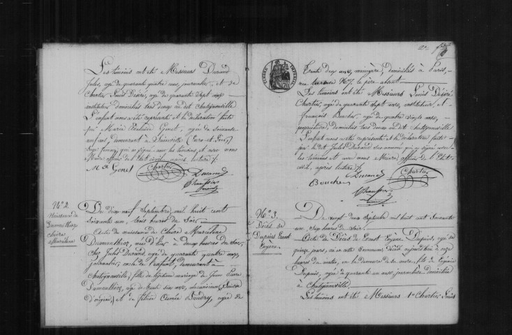 CHATIGNONVILLE. Naissances, mariages, décès : registre d'état civil (1861-1874). 