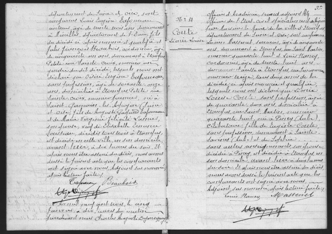 ETAMPES.- Décès : registre d'état civil (1903). 