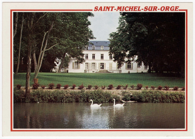 SAINT-MICHEL-SUR-ORGE. - Nouvelle mairie avec parc [Editeur Raymon, couleur]. 