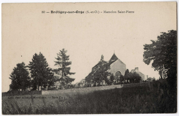 BRETIGNY-SUR-ORGE. - Eglise Saint-Pierre et le cimetière communal, ed. Paul Allorge. 