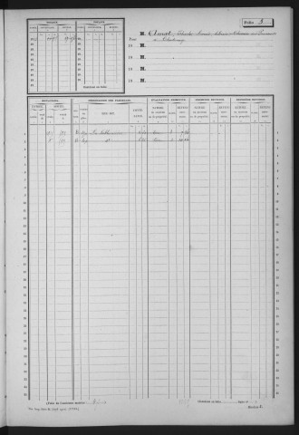 VERRIERES-LE-BUISSON. - Matrice des propriétés non bâties : folios 1 à 500 [cadastre rénové en 1936]. 
