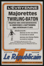 EVRY. - L'Evryenne : majorettes, twirling-baton, Gymnase du Parc-aux-lièvres, [septembre 1989]. 