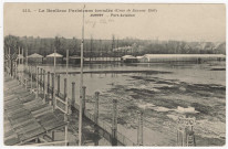 VIRY-CHATILLON. - Port-aviation. La banlieue parisienne inondée (crue de janvier 1910). Port-Aviation [Editeur Noyer, cote négatif 4A93a]. 
