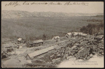 MILLY-LA-FORET.- Campement des bûcherons aux rochers de la Reine (21 octobre 1904).