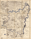 Carte de l'arrondissement de CORBEIL extraite de la carte du département, dressée par ordre du Conseil Général, VERSAILLES, [fin 19e siècle]. Ech. 1/82 500. Sur toile. Coul. Dim. 0,50 x 0,60. 