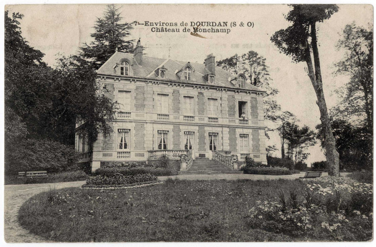 DOURDAN. - Château de Bonchamp. Royer, 2 mots, 5 c, ad. 