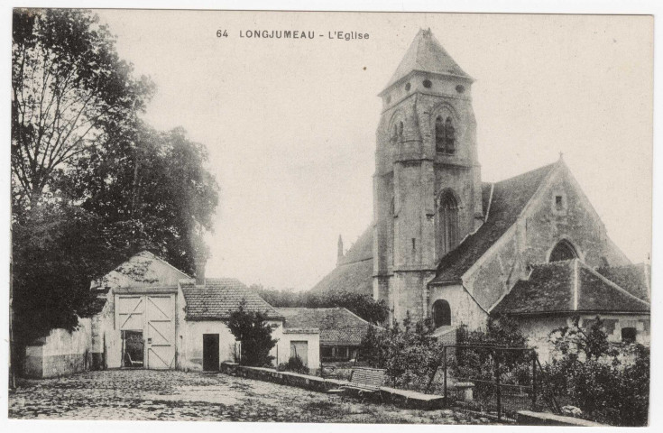 LONGJUMEAU. - L'église. Imprimerie Baudinière. 
