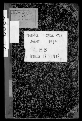 BOISSY-LE-CUTTE. - Matrice des propriétés bâties [cadastre rénové en 1939]. 