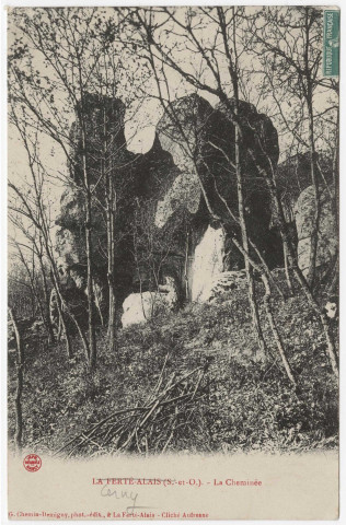 CERNY. - La cheminée, Chemin-Demigny, 1910, 3 mots, 5 c, ad. 