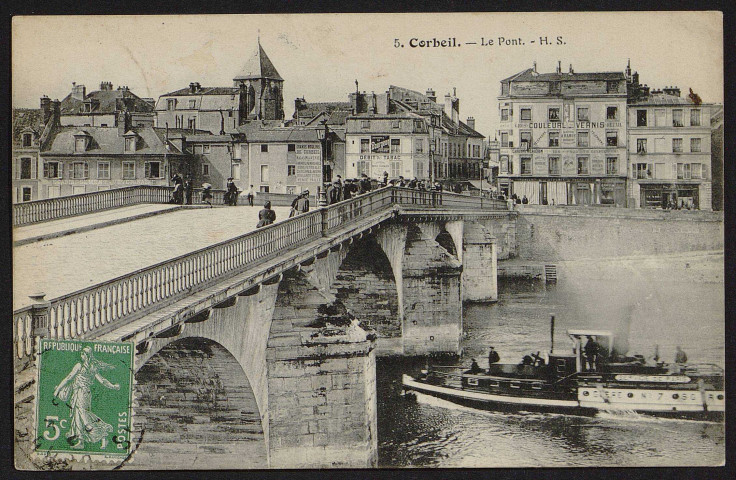Corbeil-Essonnes.- Le pont. 