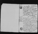 ANGERVILLE. Naissances : registre d'état civil (1816-1830). 