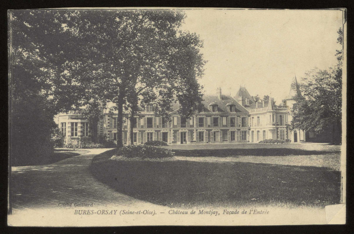 BURES-SUR-YVETTE. - Château de Montjay, façade de l'entrée. Cliché Gaillard. 